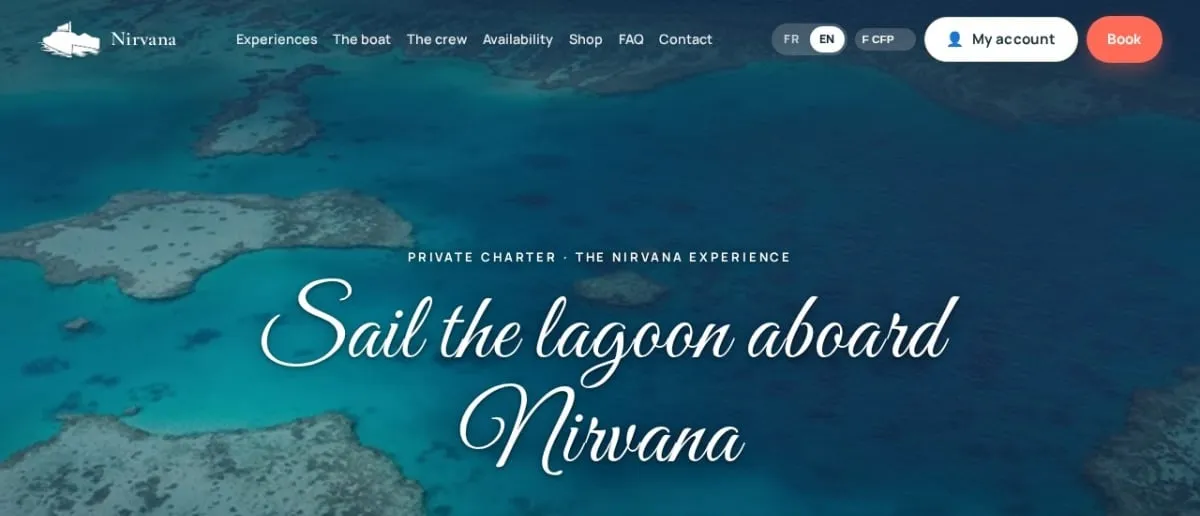 Aperçu du site Nirvana Charter