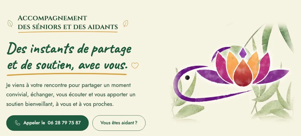 Page d'accueil du site Un temps pour nous